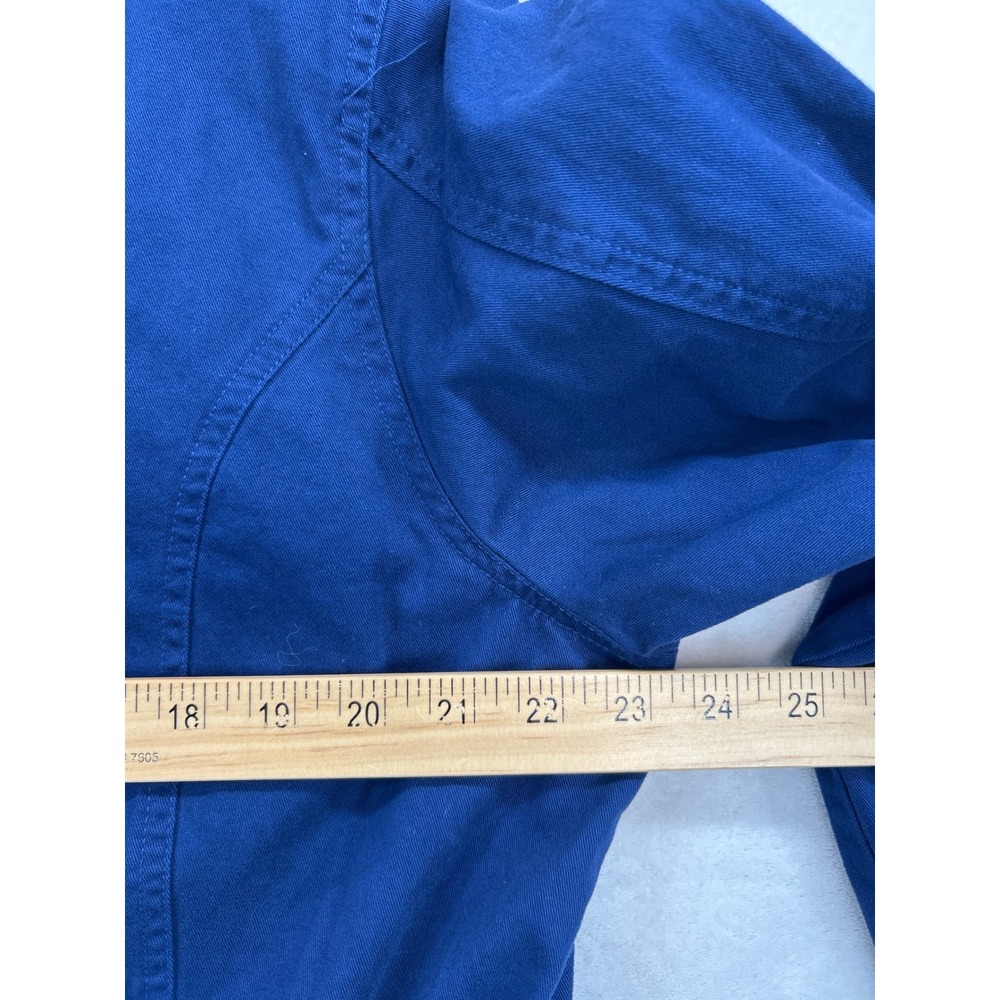 St Johns‎ Bay Classic Anorak Jacket Womens XL Blue Cotton Utility Pockets - Picture 7 of 7